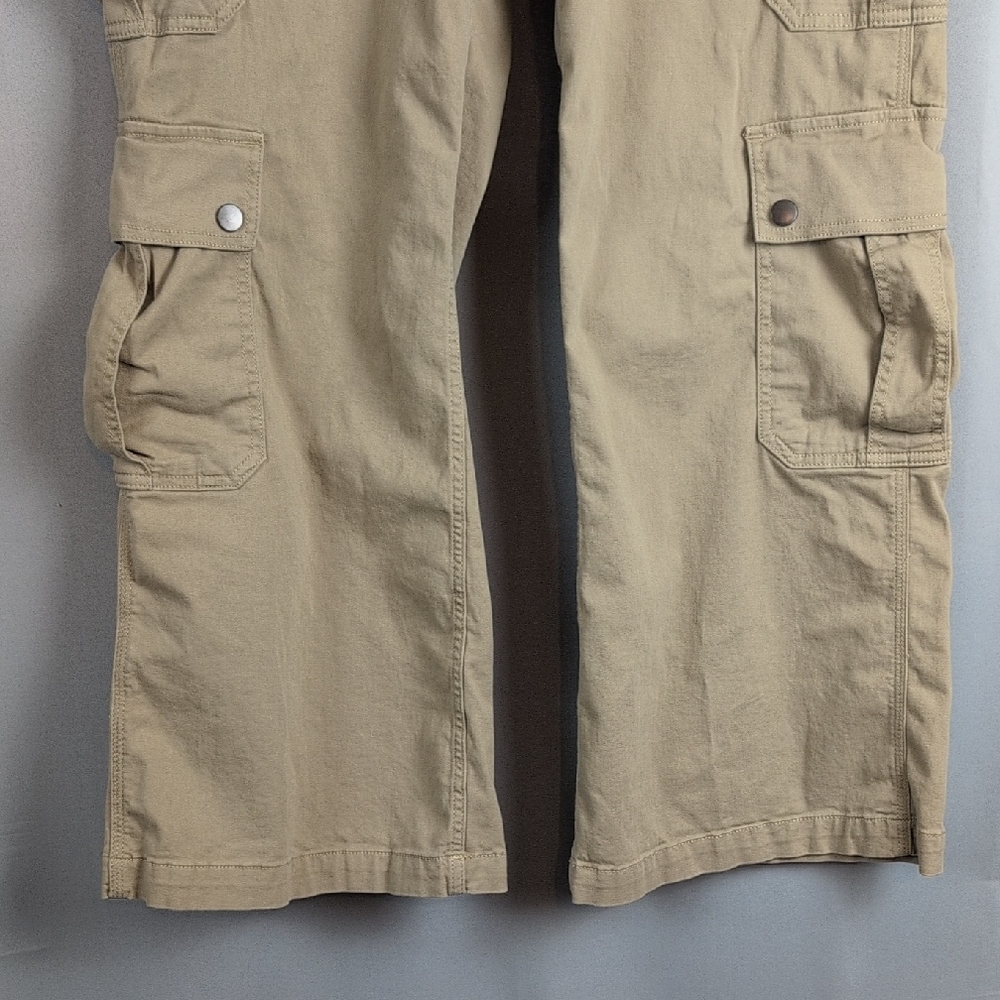 Arizona Jean Company Beige/Khaki Wide Leg‎ Cargo Pants Utility - Picture 5 of 8